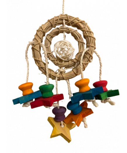 Parrot-Supplies Stars Of The Universe Vine Munch Ball Parrot Toy Parrot-Supplies Stars Of The Universe Vine Munch Ball Parrot Toy
